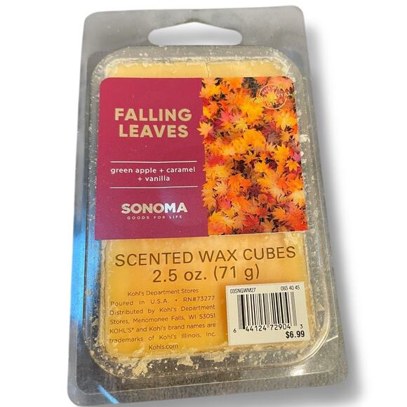 Sonoma Scented Wax Cubes Melts Falling Leaves Cake Pop & Cherry Blossom Lot of 3 - Picture 4 of 10
